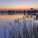 Dusk, Tring Reservoir by Mike Ashcroft