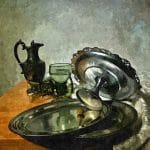 ONTBIJTJE IN GREEN AND PEWTER by Rojer Weightman_FotoSketcher