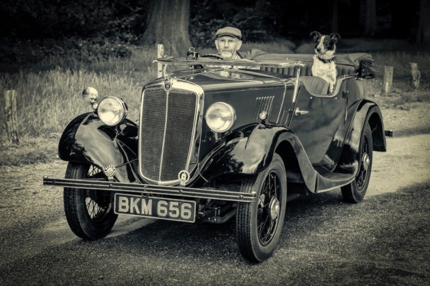 Vintage car at Ashridge by Chris Andrews
